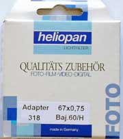 Die Heliopan Filteradapter werden aus Messing gefertigt.
